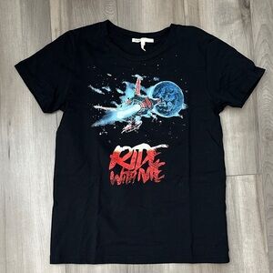 Maje Graphic 'Ride with Me' Space Tee